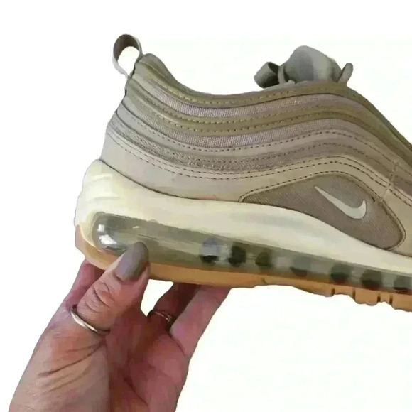 Nike Womens W Air Max 97 UT Khaki/Light Bone Sneaker 7.5 - Picture 13 of 16